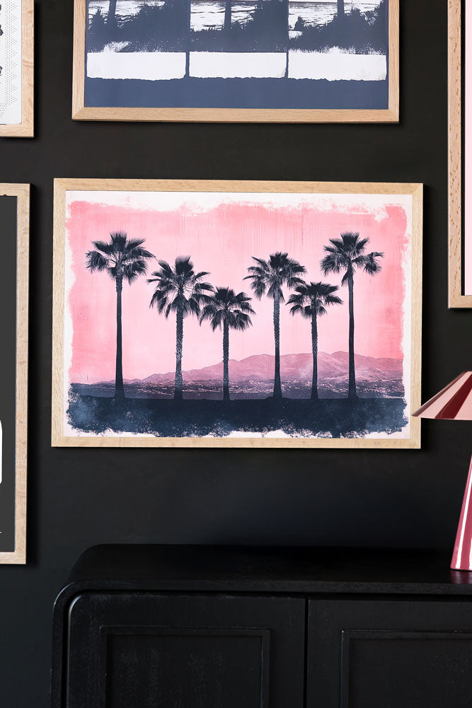 Impression d'art A2 « Coucher de soleil rose » - Disponible en 4 options