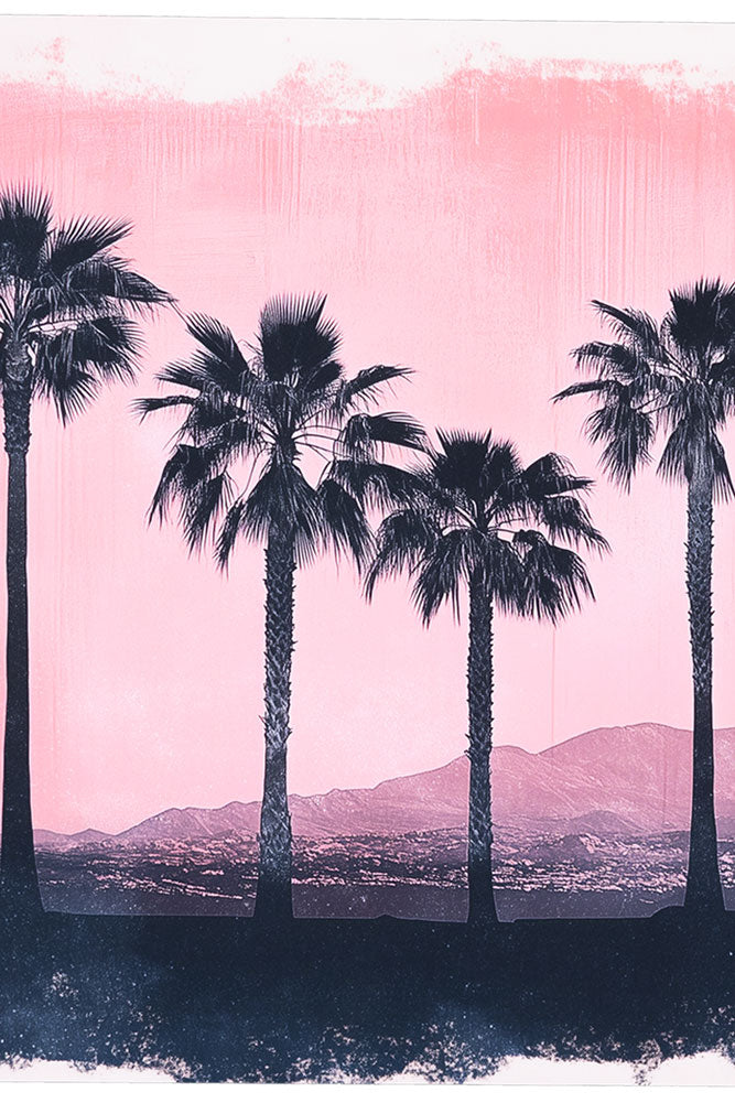 Impression d'art A2 « Coucher de soleil rose » - Disponible en 4 options
