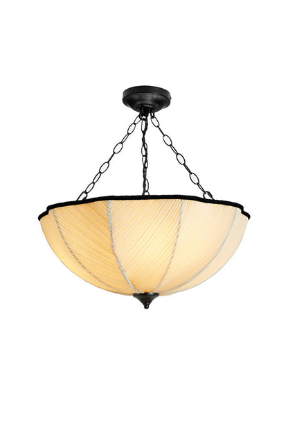 Plafonnier en tissu plissé