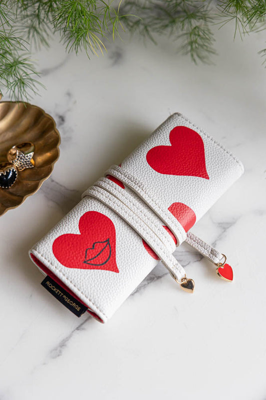 Coffret à bijoux avec cartes à jouer Reine de Cœur