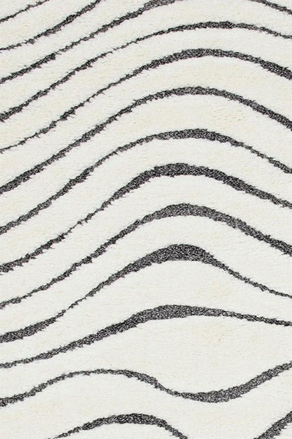 Le tapis Ariana en motif ondulé monochrome - Disponible en 3 tailles