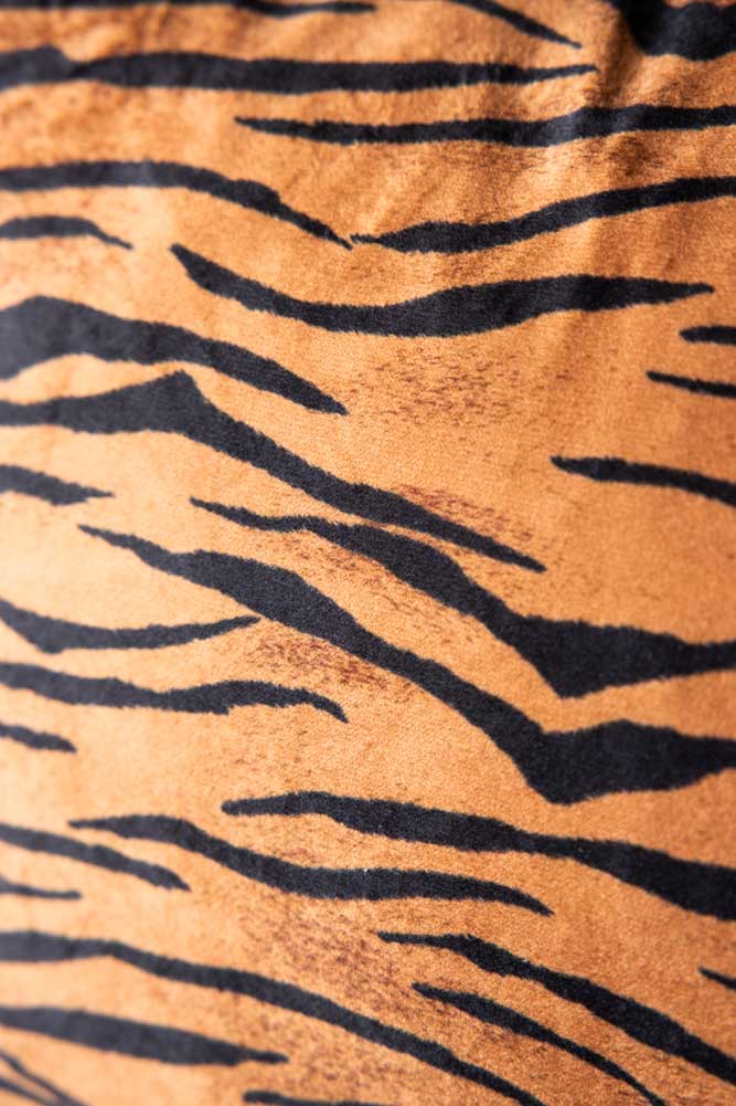 Coussin imprimé tigre