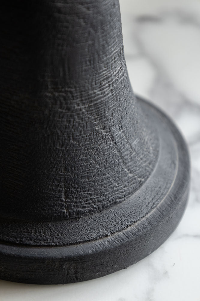 Bougeoir noir traditionnel - Grand