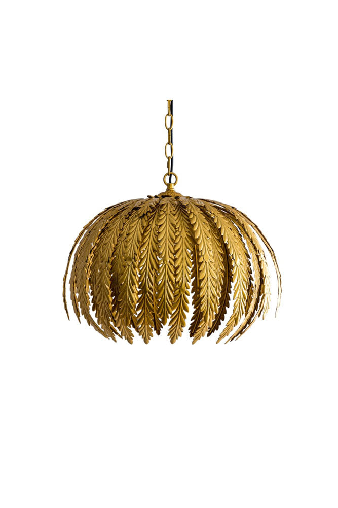 Suspension de plafond à feuilles tropicales