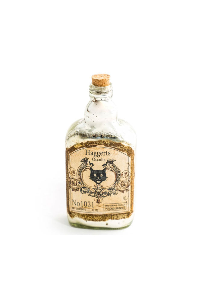 Bouteille en verre ornementale occulte de style vintage
