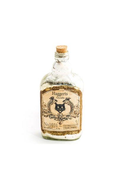 Bouteille en verre ornementale occulte de style vintage