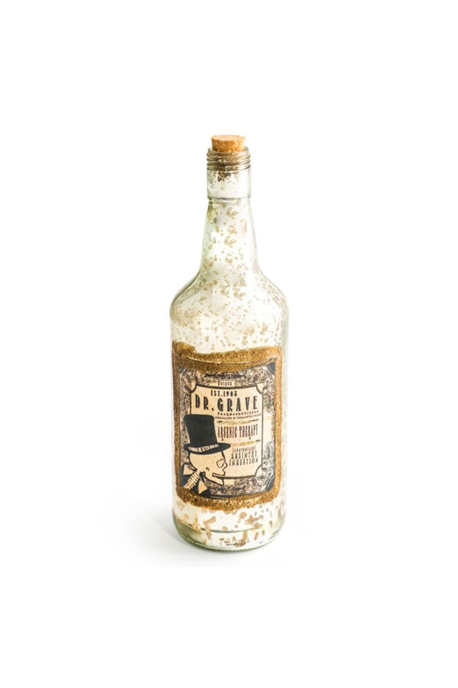 Bouteille décorative en verre de style vintage pour poison